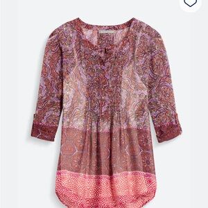 Daniel Rainn Multicolor Paisley Blouse
